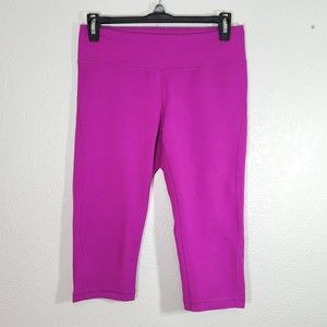 Zella Legging Women Sz S Magenta Pink Athletic Pants Cutoff Cropped Workout Gym